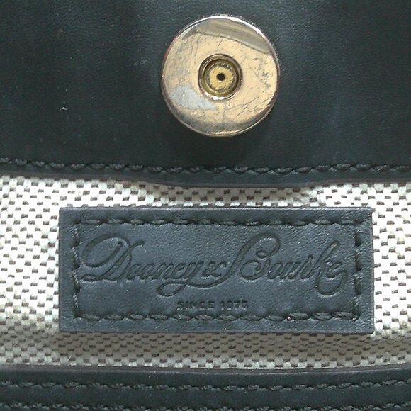 Dooney & Bourke City Barlow Large Satchel Black European Leather Purse | Bag - Picture 6 of 16